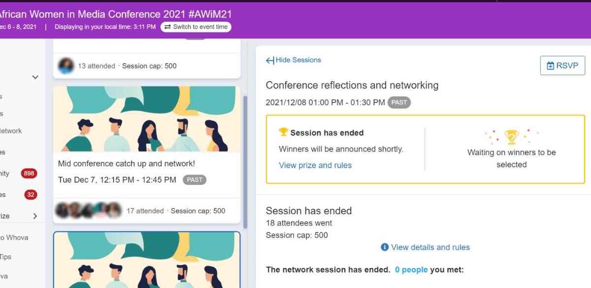 African Women in Media Conference 2021 - Speed Networking