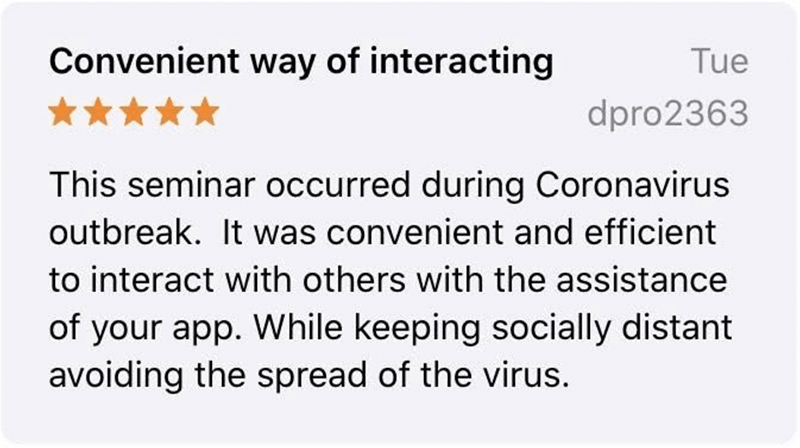 App review about convenience of use