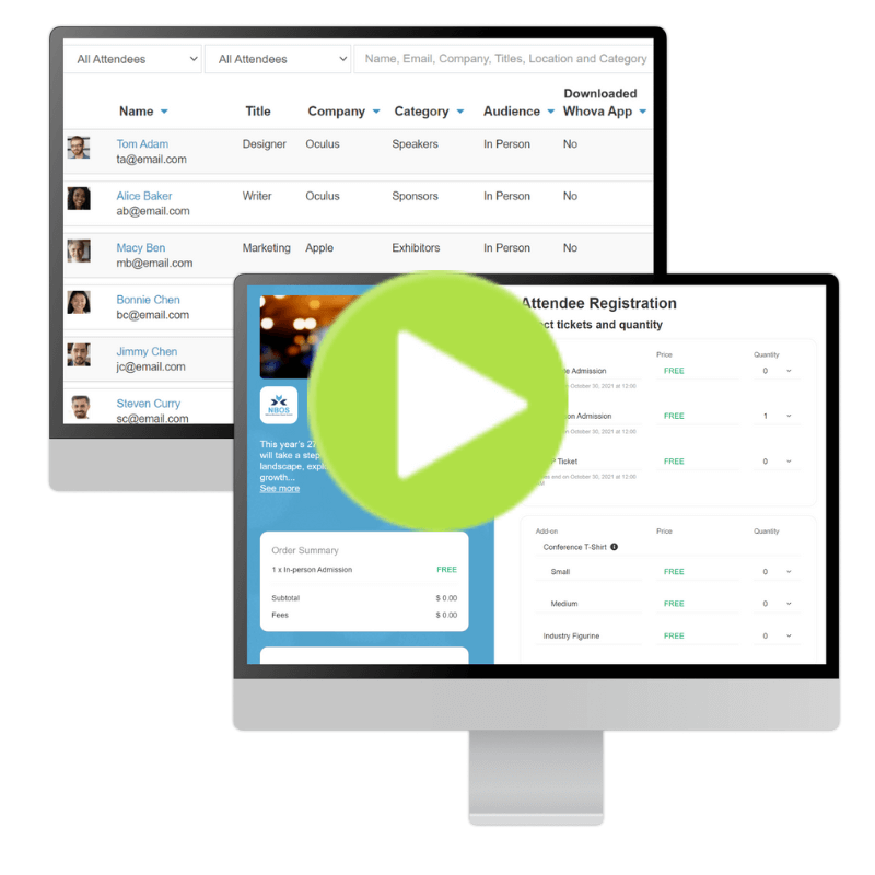 Event registration software - Whova