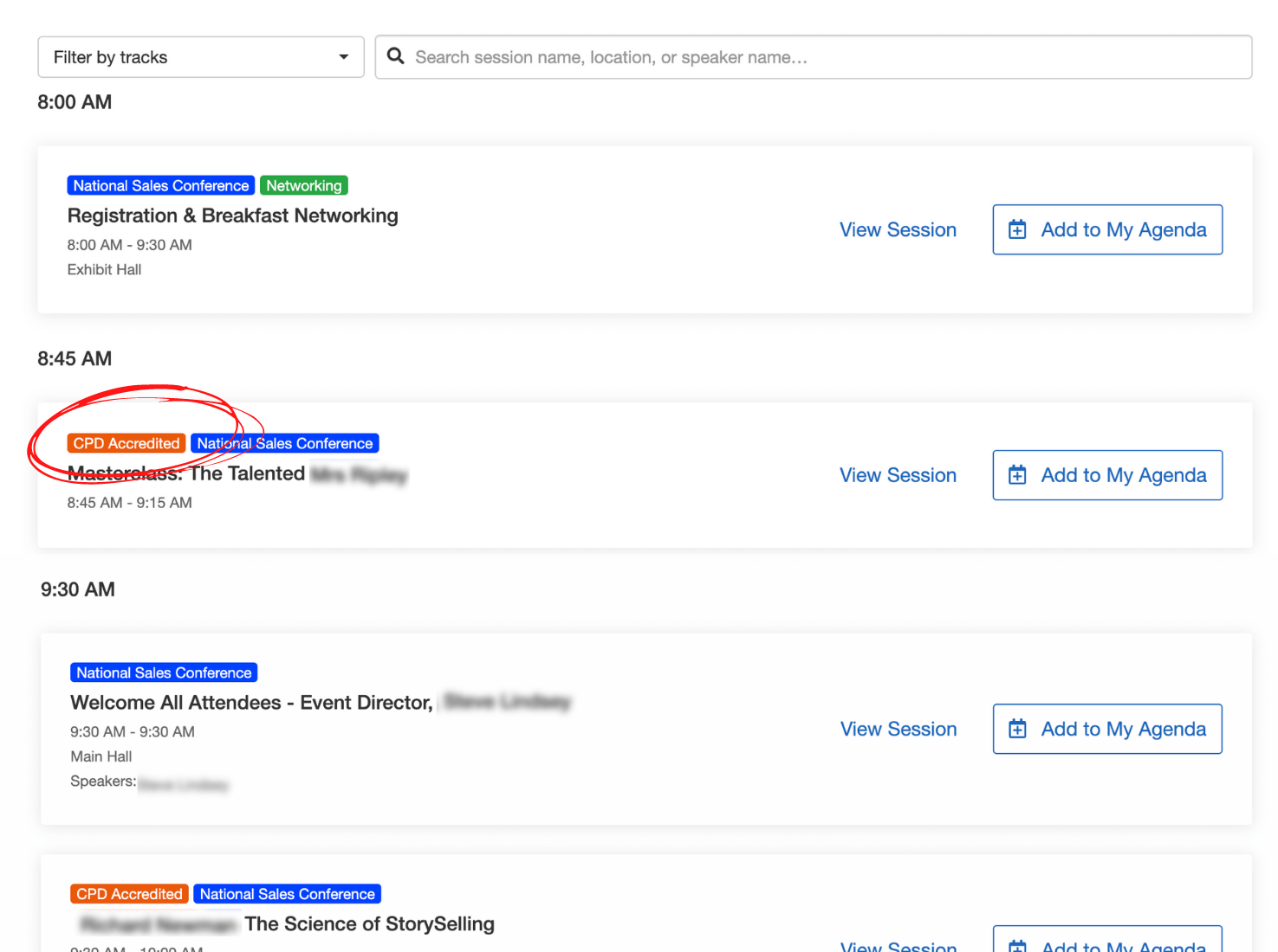 National Sales Conference 2021 - Tracks 
