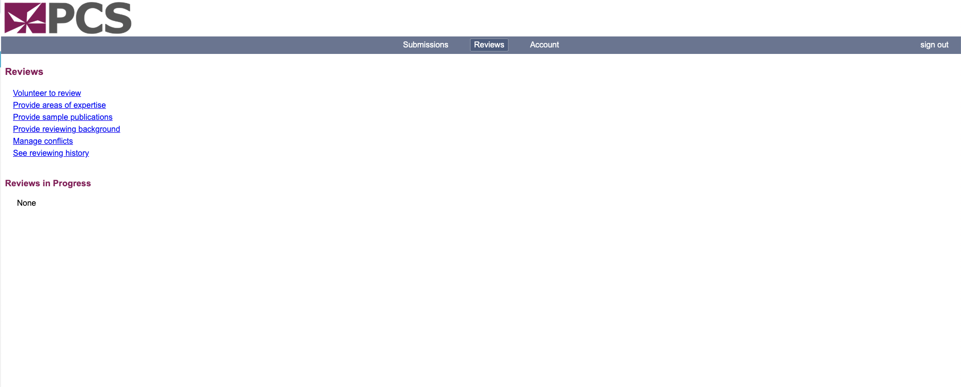 Precision Conference Solutions review menu