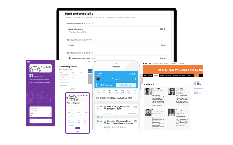 Whova's all in one event management features 