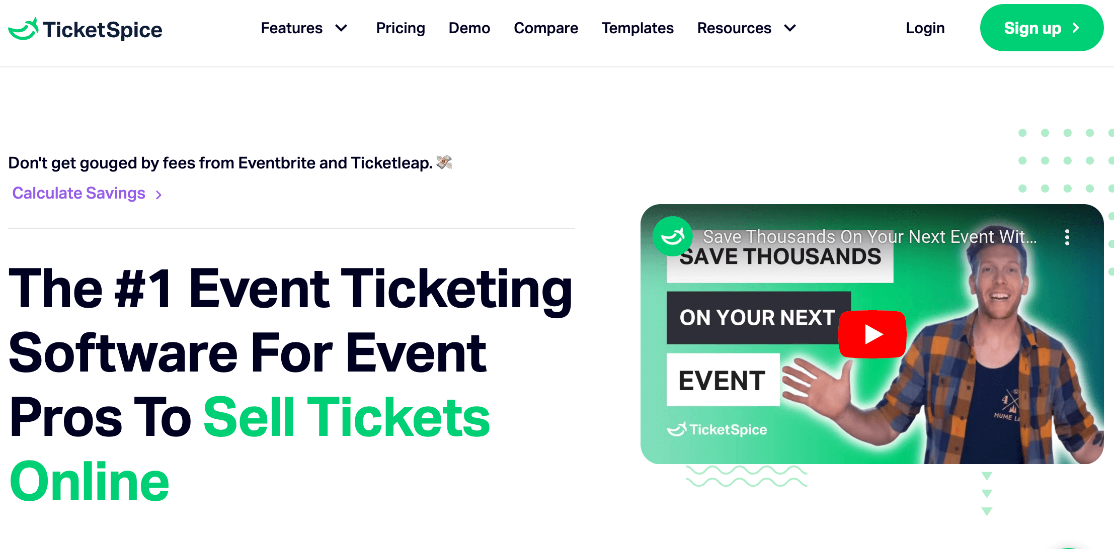 TicketSpice website