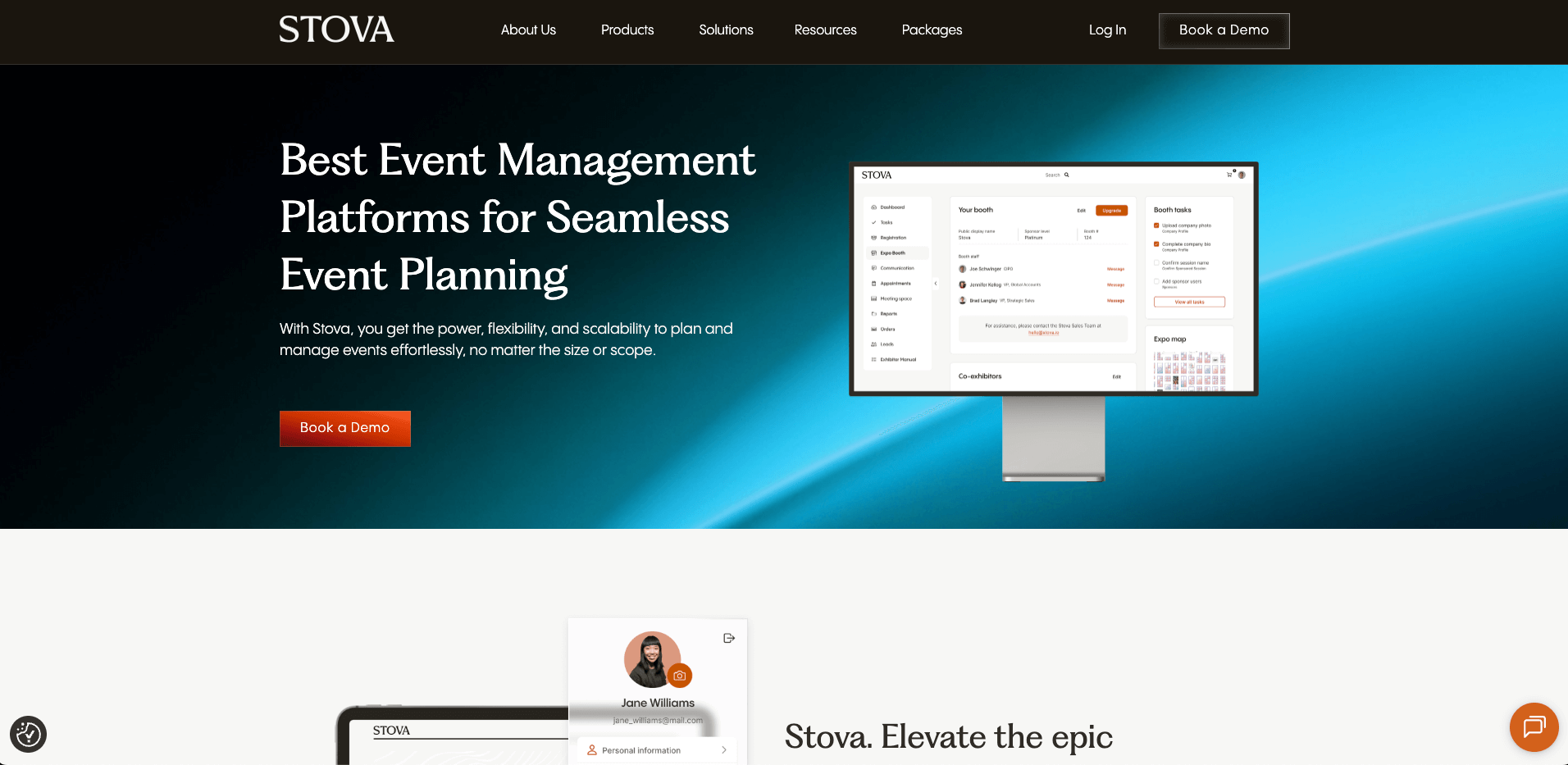 Stova website