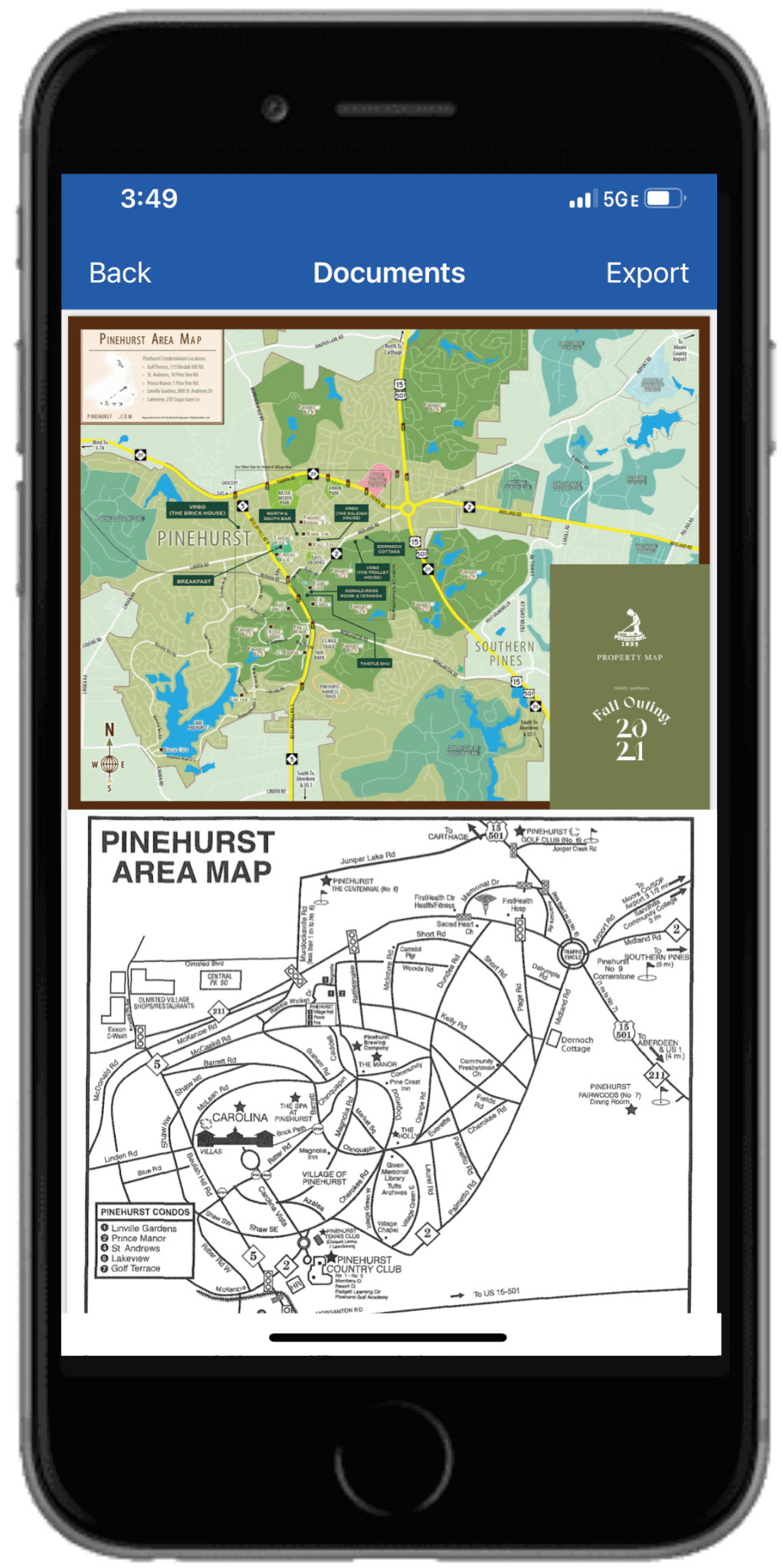 Trinity Partners Fall Trip 2021 - Venue Map